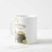 幸運にも コーヒーマグカップ (正面左)