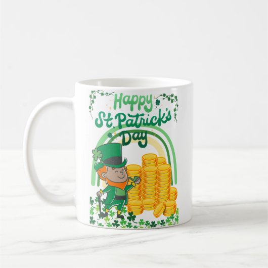 幸運にも コーヒーマグカップ (左)