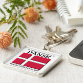 幸運にもDanskデンマークのキーチェーン キーホルダー (側面)