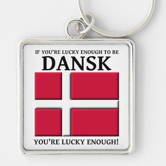 幸運にもDanskデンマークのキーチェーン キーホルダー (正面)