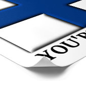 幸運にもSuomi Finnishのポスターのサイン ポスター (角)