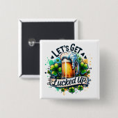 幸運に恵まれよう 缶バッジ (正面&裏面)