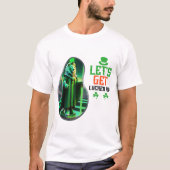 幸運に恵まれよう – Luck and Leprechaun Tシャツ (正面)