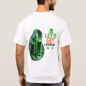 幸運に恵まれよう – Luck and Leprechaun Tシャツ (裏面)