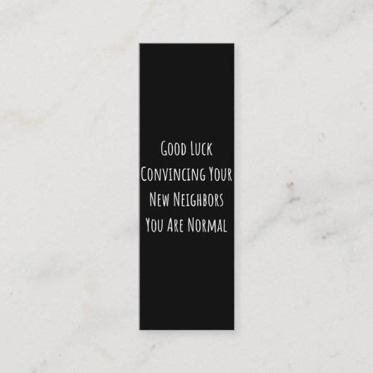 幸運に新しい隣人を説得する君はノーだ ロイヤリティカード (正面)