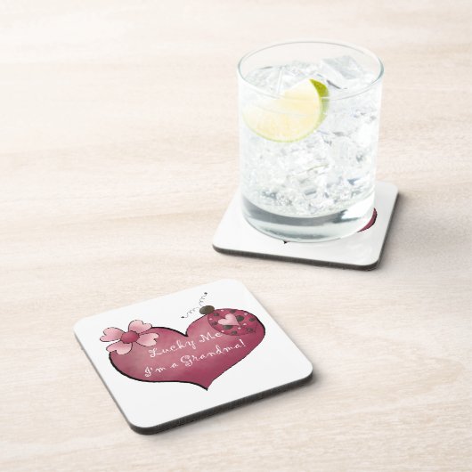 幸運に私はおばあちゃんプレゼント コースター (右側)