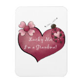 幸運に私はおばあちゃんプレゼント マグネット (縦)