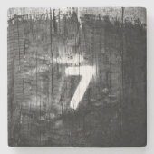 幸運に金が当たる ストーンコースター (正面)