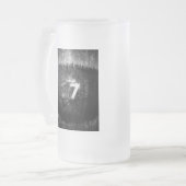 幸運に金が当たる フロストグラスビールジョッキ (正面左)