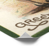 幸運のためのシャムロック ポスター (角)