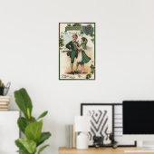 幸運のためのシャムロック ポスター (ホームオフィス)