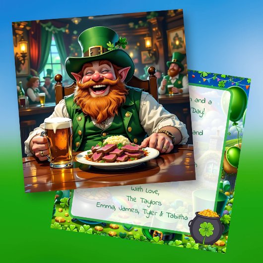 幸運のアイリッシュがあなたと共にありますように!セントパトリックの日おめでとう カード