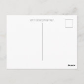 幸運のカード、甘いネズミと4つの葉のクローバー ポストカード (裏面)