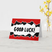 幸運のグリーティングカードのデザイン カード (黄色い花)