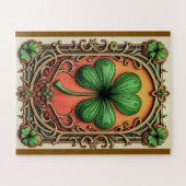 幸運のケルトのクローバー ジグソーパズル (横)