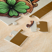 幸運のケルトのクローバー ジグソーパズル (側面)