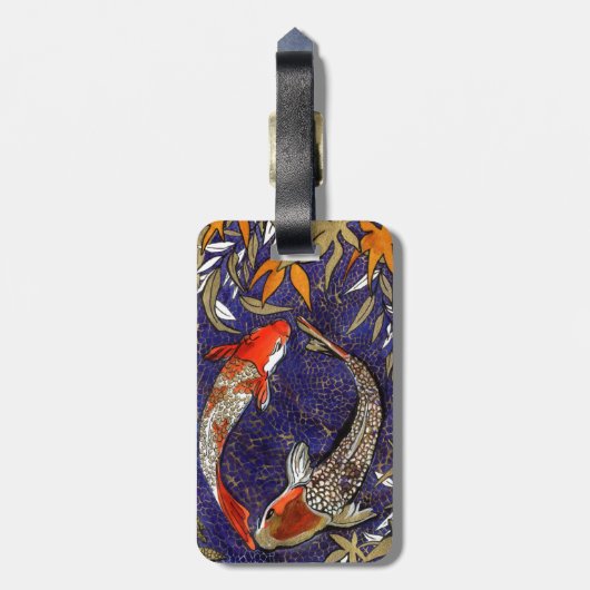幸運のコイ ラゲッジタグ (裏面縦)
