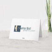 幸運のシャムロックのグランジな挨拶状 カード (裏面)