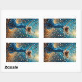 幸運のシャワー 長方形シール (シート)