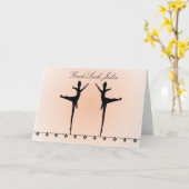 幸運のダンサー カード (黄色い花)