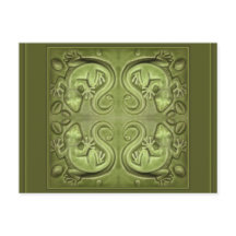 幸運のトカゲのタイル