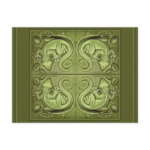 幸運のトカゲのタイル