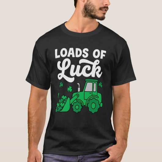 幸運のトラクターSで楽しい聖パトリック2019の日 Tシャツ (正面)
