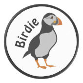 幸運のバーディーを立っている大西洋のパフィン アイスホッケーパック (正面)