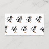 幸運のバーディーを立っている大西洋のパフィン 名刺 (正面)
