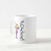 幸運のポーカーテリア コーヒーマグカップ (正面左)