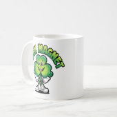 幸運のマグネットクローバー コーヒーマグカップ (正面左)