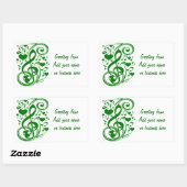 幸運のメモ_ 長方形シール (シート)