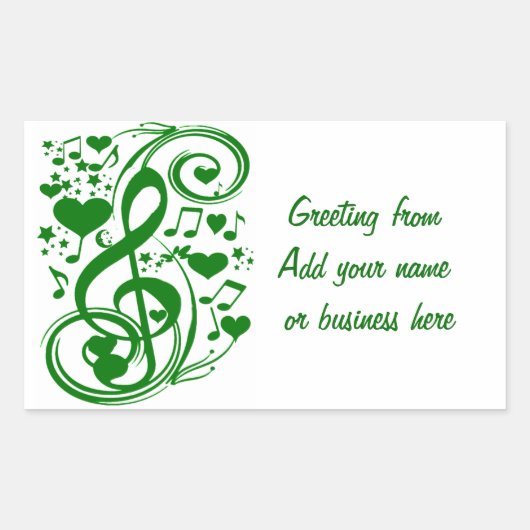 幸運のメモ_ 長方形シール (正面)