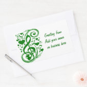 幸運のメモ_ 長方形シール (封筒)