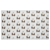 幸運の仏笑うパターン ファブリック (ファットクォーター)