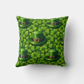 幸運の四つ葉のクローバー Saint Patrick's Day have a g クッション (裏面)