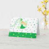 幸運の妖精-カード カード (黄色い花)