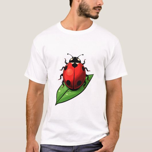 幸運の小さなカブトムシ Tシャツ (正面)