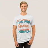 幸運の恩恵おもしろい トライブレンドＴシャツ (正面全面)