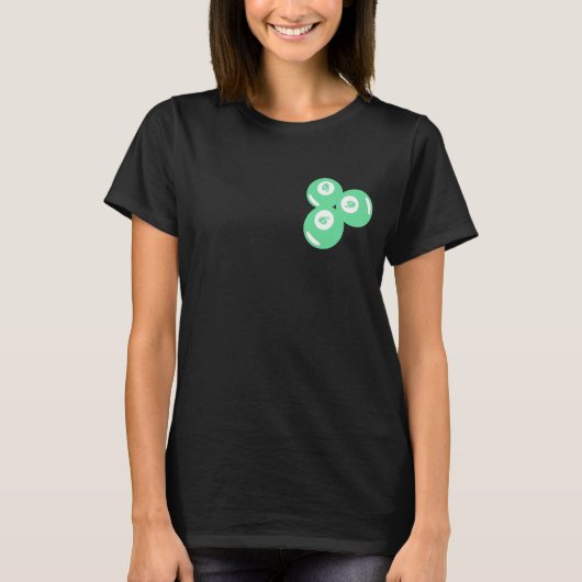 幸運の数字9 ティールボール Tシャツ (正面)