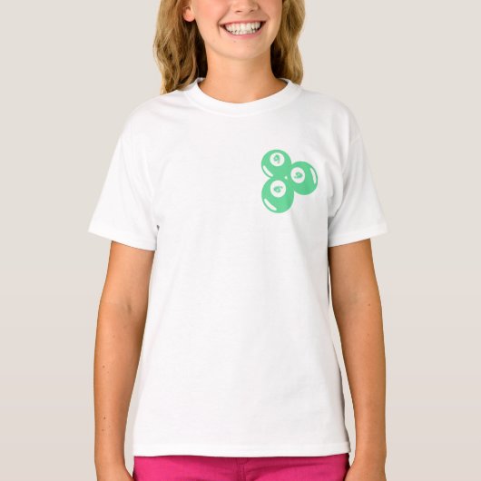 幸運の数字9 ティールボール Tシャツ (正面)