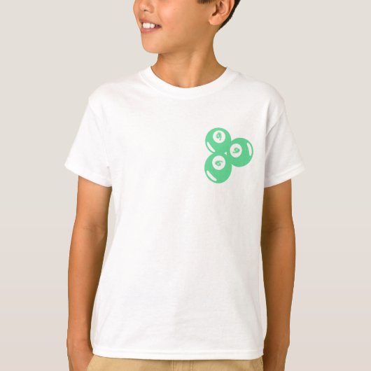 幸運の数字9 ティールボール Tシャツ (正面)
