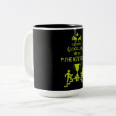 幸運の新しい仕事 ツートーンマグカップ (正面左)