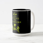 幸運の新しい仕事 ツートーンマグカップ (正面右)