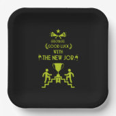 幸運の新しい仕事 ペーパープレート (正面)