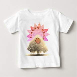 幸運の星と木 ベビーTシャツ