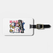 幸運の猫 まねきねこ 日本の縁起物 ラゲッジタグ (正面横)