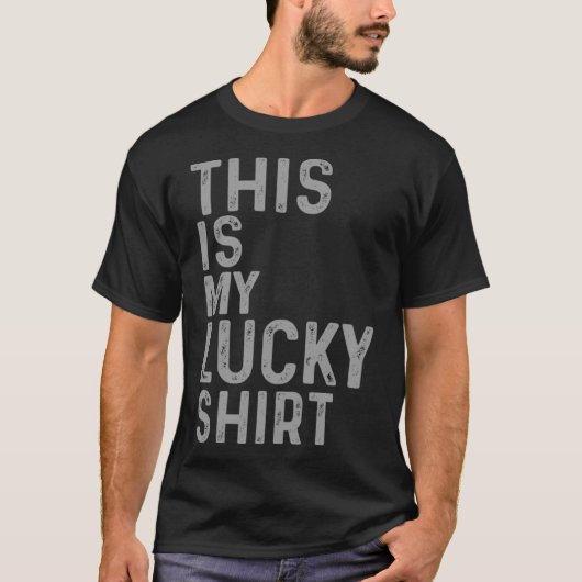 幸運の男性の女性の男の子の女の子これは私の幸運 Tシャツ (正面)
