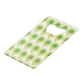 幸運の聖パトリックのクローバー クレジットカード栓抜き (裏面アングル)