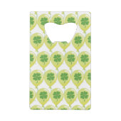 幸運の聖パトリックのクローバー クレジットカード栓抜き (裏面)